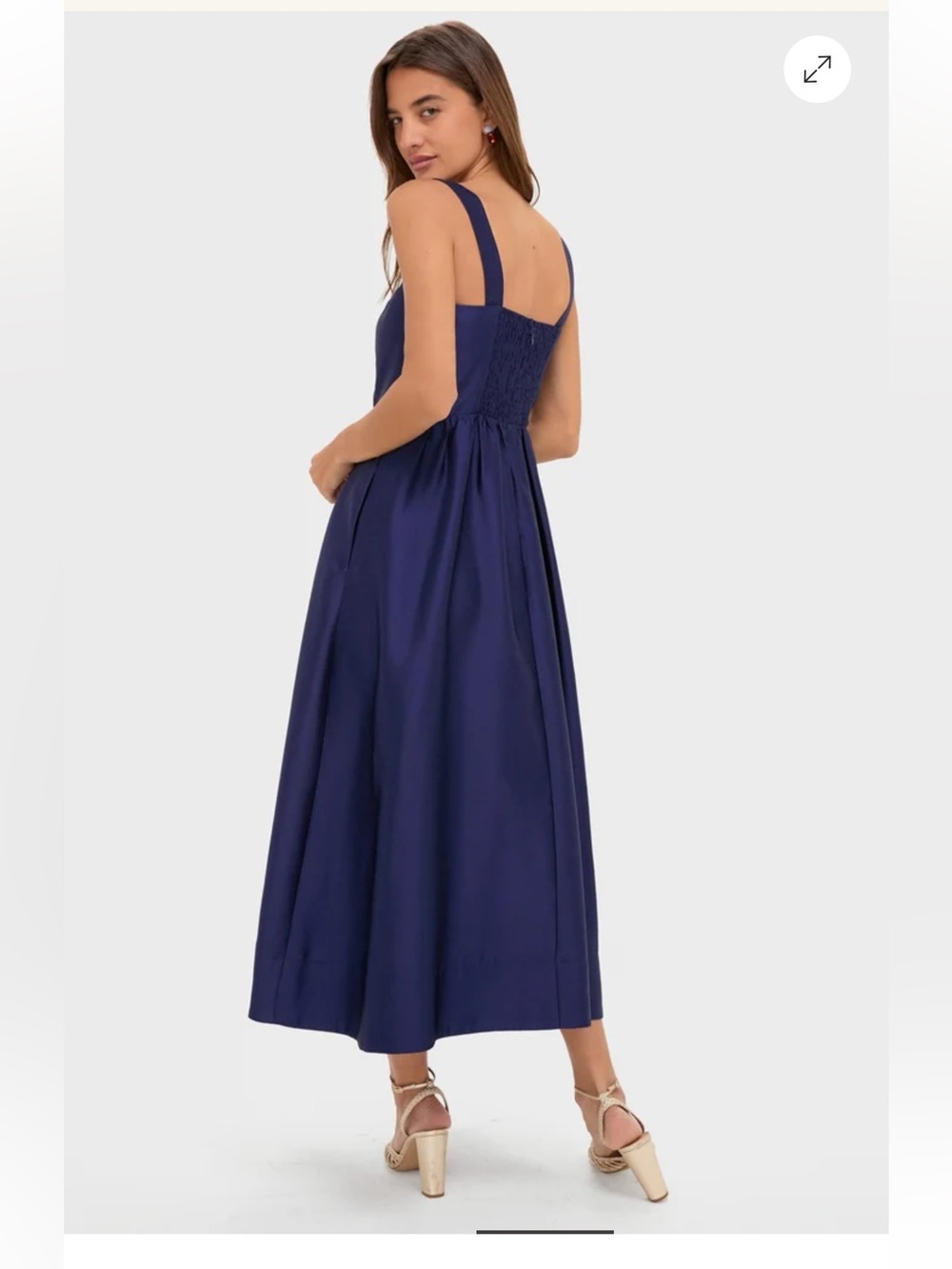 TUCKERNUCK Navy Dupioni Esme Dress - Picture 4 of 13